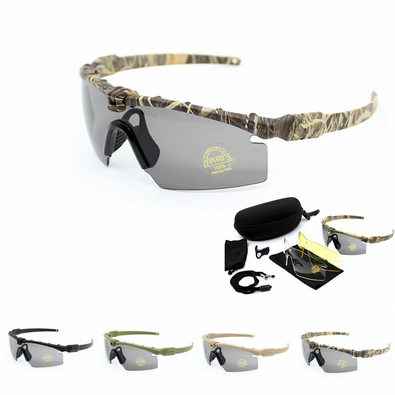 UV400 Schutz Military Sonnenbrille Schießen Jagd Camping Outdoor Sonnenbrille Taktische Gläser Outdoor Sport Brille Gläser