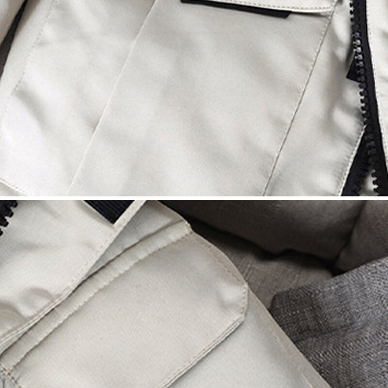 Holyrising bolsos internos masculinos, jaqueta de inverno à prova de vento com bolsos quentes baixo 3xl 19340