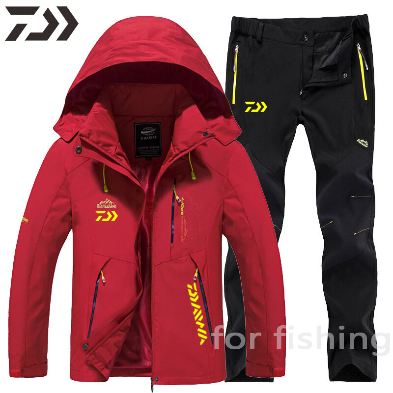 Демисезонная одежда для рыбалки Daiwa, тонкий комплект, летняя мужская куртка, водонепроницаемая ветрозащитная одежда для рыбалки, велосипед...