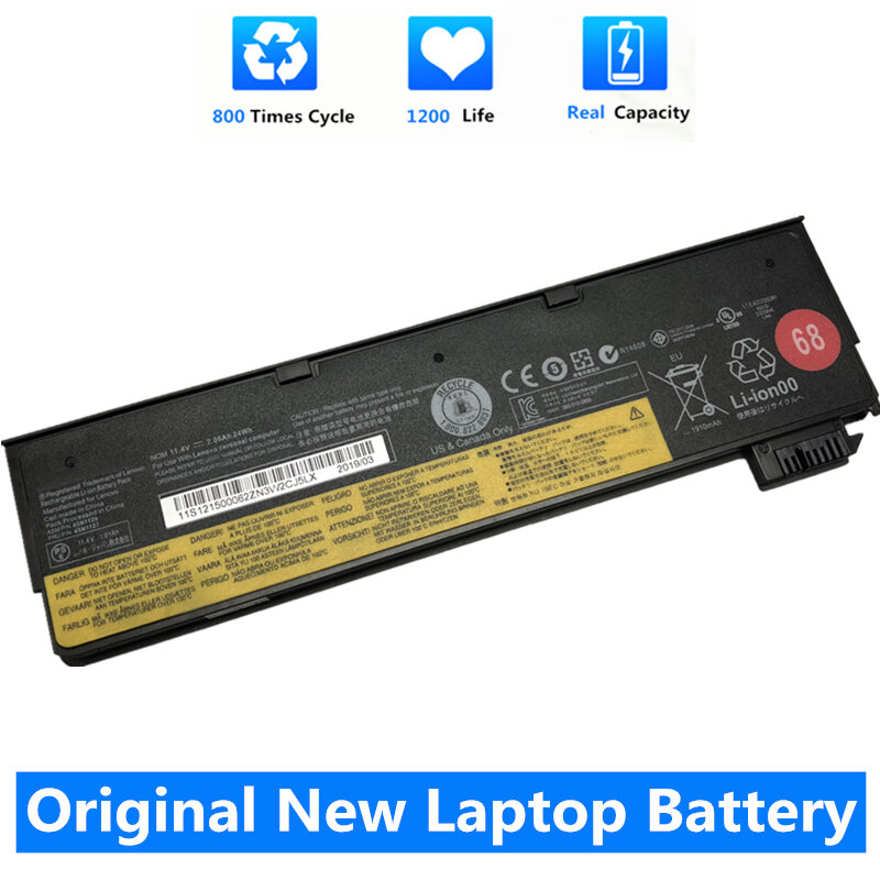 CSMHY 24WH 48WH Batterie D'ordinateur Portable pour Lenovo Thinkpad X240 X260 X270 X250 L450 T450 T470P T450S T440S K2450 W550S 45N1136 45N1738