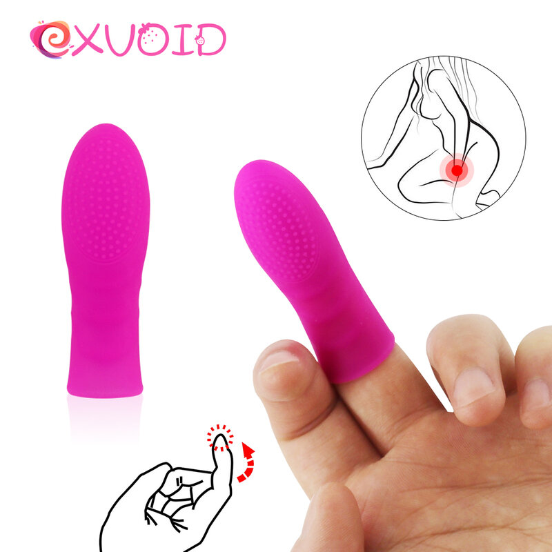 EXVOID-masturbador femenino, funda para el dedo, Juguetes sexuales para adultos para parejas, masajeador Vaginal, estimulador de clítoris y punto G, Sex Shop, 3 uds.