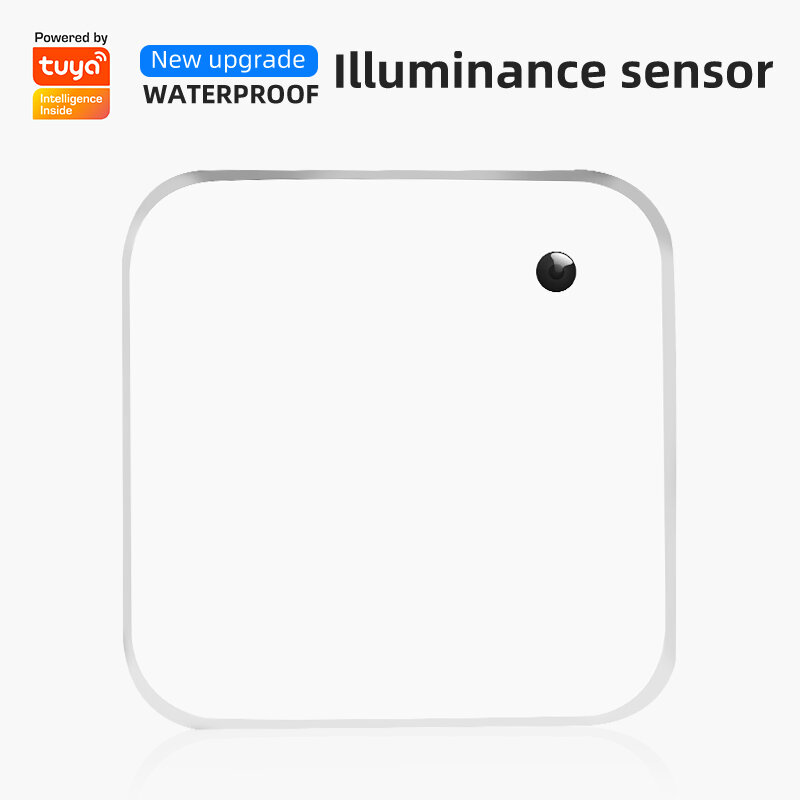 Датчик освещения Tuya с питанием от батарейки AAA, сенсор для умного дома с Wi-Fi, датчик яркости