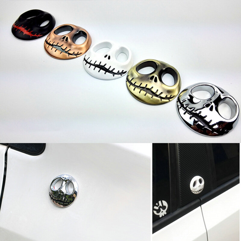 Punisher-pegatina de Metal para motocicleta, insignia de tanque de combustible, emblema de decoración de cuerpo de coche para Harley, Chopper, Honda, Moto, 3D