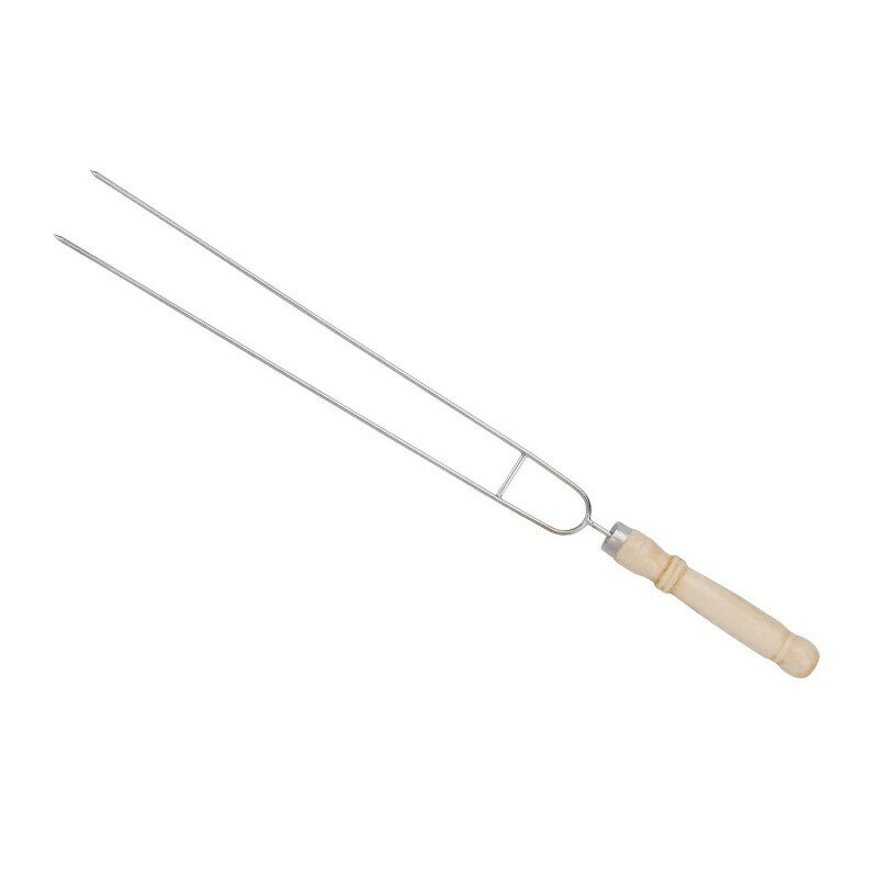 Вращающиеся палочки с деревянной ручкой, прочная моющаяся, легкая в использовании, нескользящая деревянная ручка для барбекю, уличная, для ...