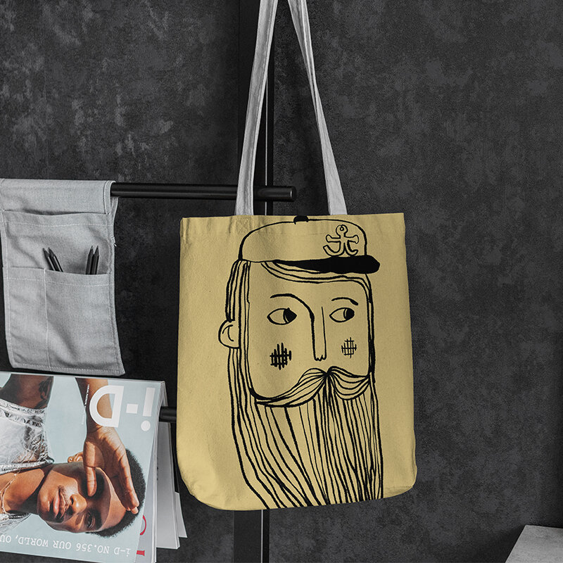 Novo anime dos desenhos animados bolsa de lona feminina lazer sacola de compras ecológica saco de armazenamento de mercearia em casa menina rosa saco de cor bolsa