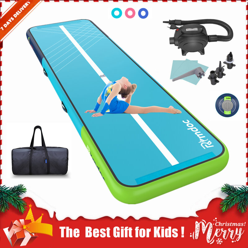 Rimdoc Air Track Gymnastics Airtrack Inflatable Child Sports Yoga Mat Tumbling Training Track Air Floor Rhythmic Gymnastics Use