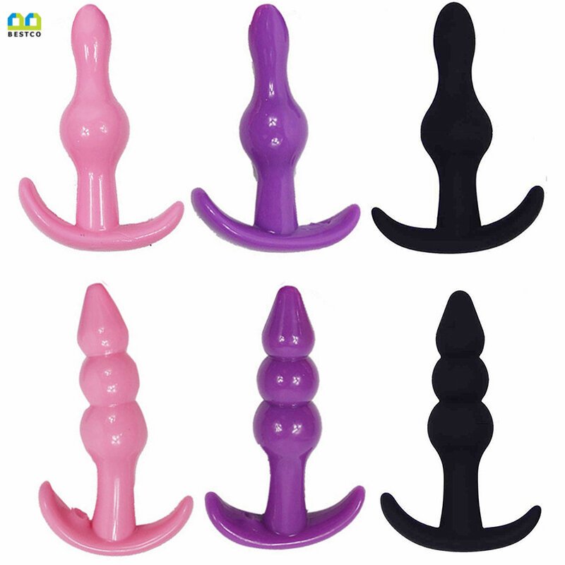 BESTCO 18+ Anal Plug Beads Vaginal G Spot Butt Stimulate Orgasm Massage Dildo Adult Sex Toys Erotic SM Product For Masturbation