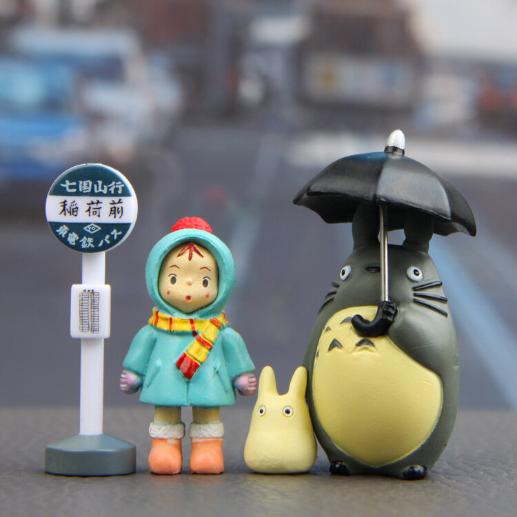 3-5cm My Neighbor Totoro Action Figure Toy Anime Mei Hayao Miyazaki Mini Garden modello in PVC giocattolo per bambini regali di compleanno decorazioni per feste