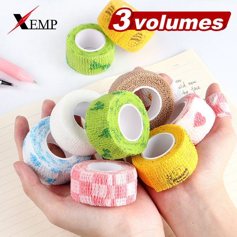 Colourful Sports Self-adhesive Elastic Bandage Wrap Tape Knee Support Pads Finger Wrap Tape
