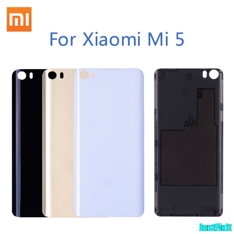 Original Plastic Battery Back Cover For Xiaomi mi 5 Back Battery Door Rear Housing Cover replacement For Xiaomi Mi5 Mi 5 M5
