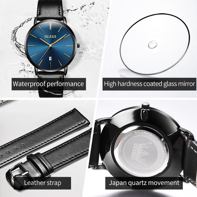Часы OLEVS парные, новые ультратонкие часы, элегантные мужские деловые кварцевые часы из нержавеющей стали с сетчатым браслетом, женские часы