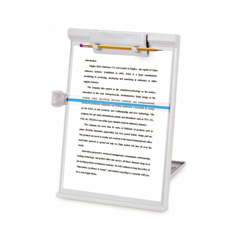 Plastic Adjustable Computer Document Holder Book Rack Stand Reading Typing Frame Bookends Recipe Shelf Folding Holder Organizer