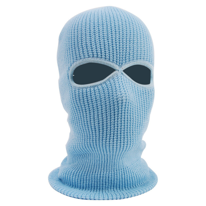 Pełna twarz okładka dzianiny maska narciarska kominiarka zimowa twarz pokrywa wiatroszczelna dzianiny czapki Stretch czapka typu Beanie dla Outdoor Sports mężczyźni kobiety