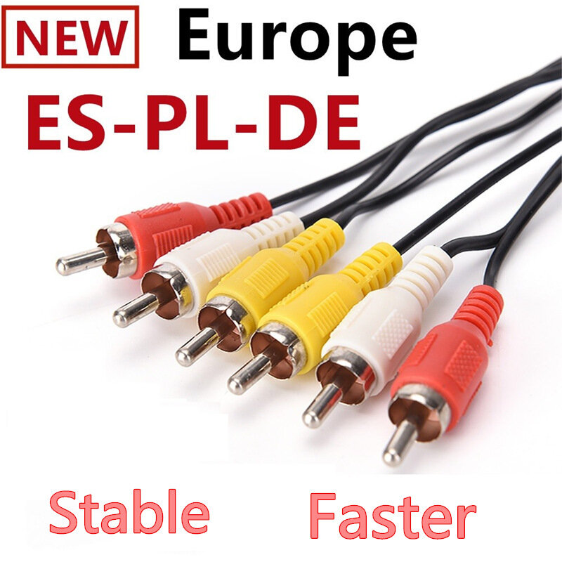 Cable para Receptor DVB-S2 Enigma2 Zgemma H9s, Cable para Europa, 2021
