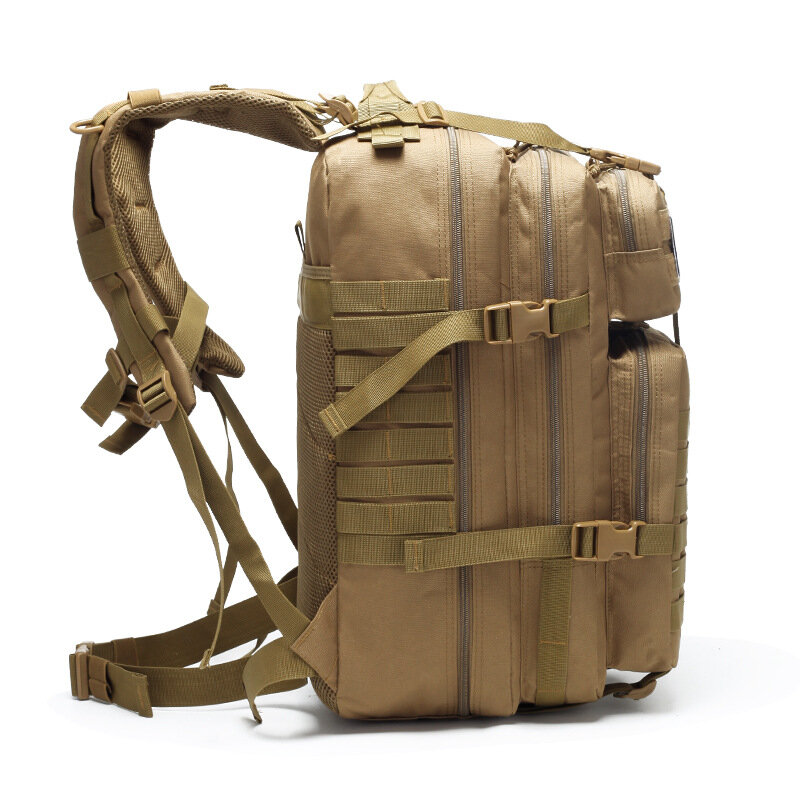 Большой армейский тактический рюкзак для мужчин, водонепроницаемая уличная спортивная сумка объемом 50 л для пеших прогулок, кемпинга, охот...