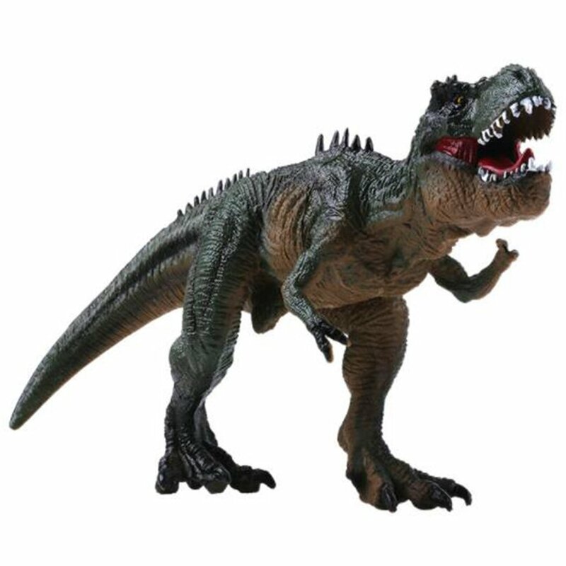 Figurine de dinosaure tyrannosaure, jouet en caoutchouc dur avec son, grand dinosaure du monde jurassique pour garçons