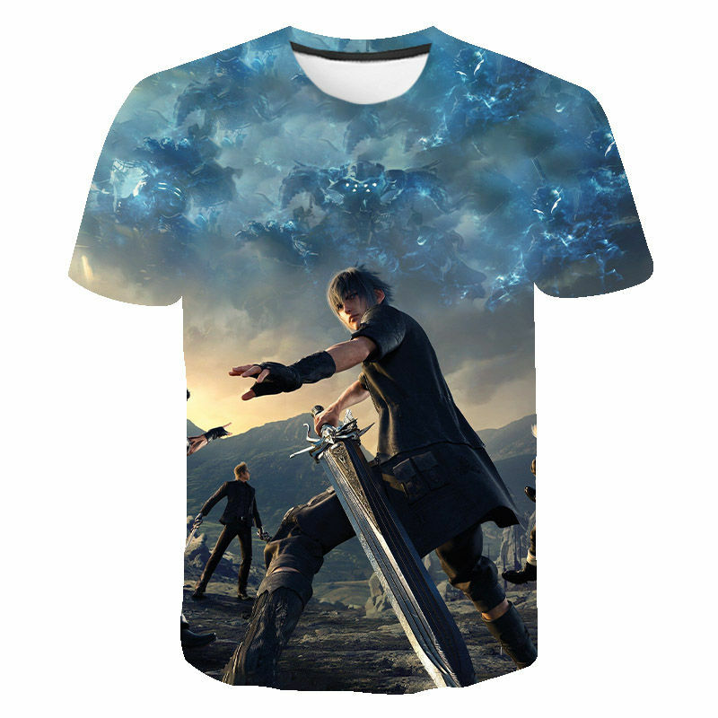 2021 neue Mode Final Fantasy 3D Drucken T-shirt Sommer Kühlen Männer Frauen Kinder Kurzarm Streetwear Tops Unisex Kleidung