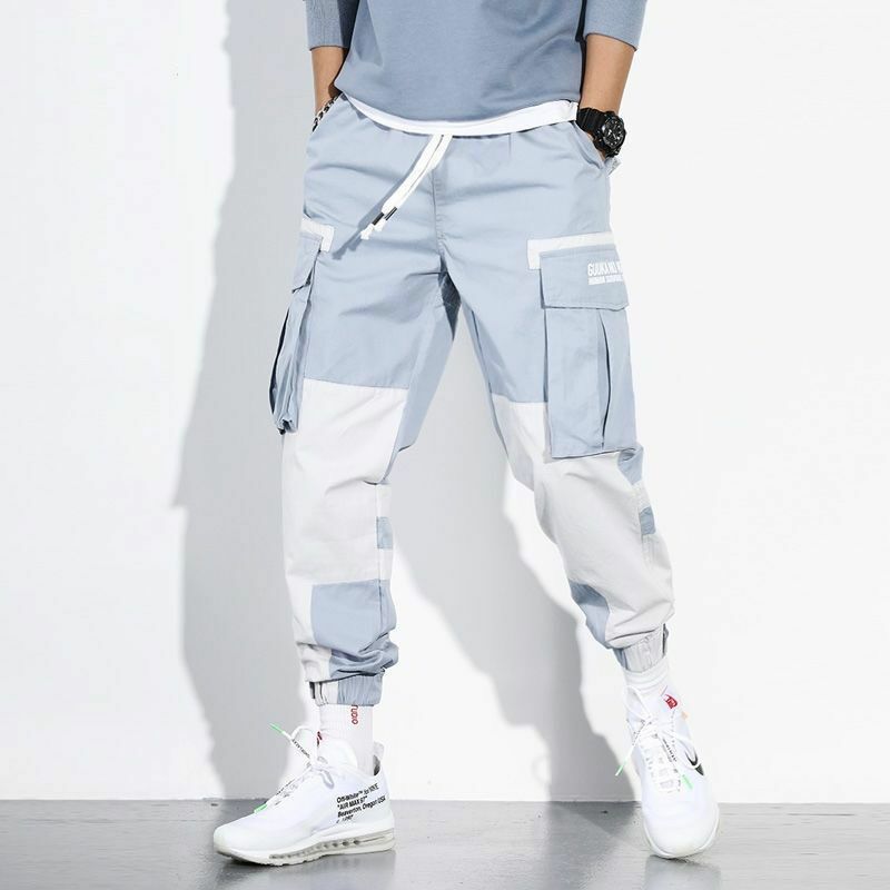 Pantalones de Hip-Hop para Hombre  traje de cantante para Club  ropa.. 