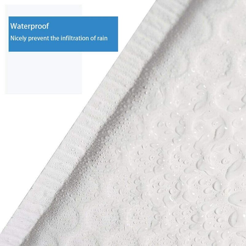 Envelope com plástico bolha branco para transporte, 50 unidades, 16x21 + 4 cm, autoadesivo, adequado para escritórios, casas e lojas