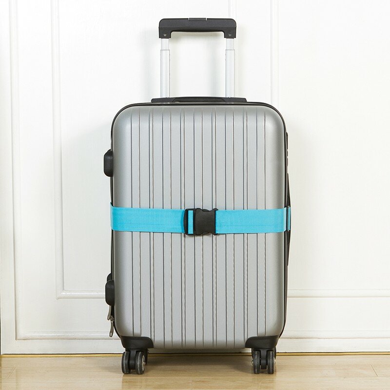 Alça de bagagem telescópica fixa acessórios de viagem mala cinto trole ajustável segurança escalável sacos peças caso suprimentos