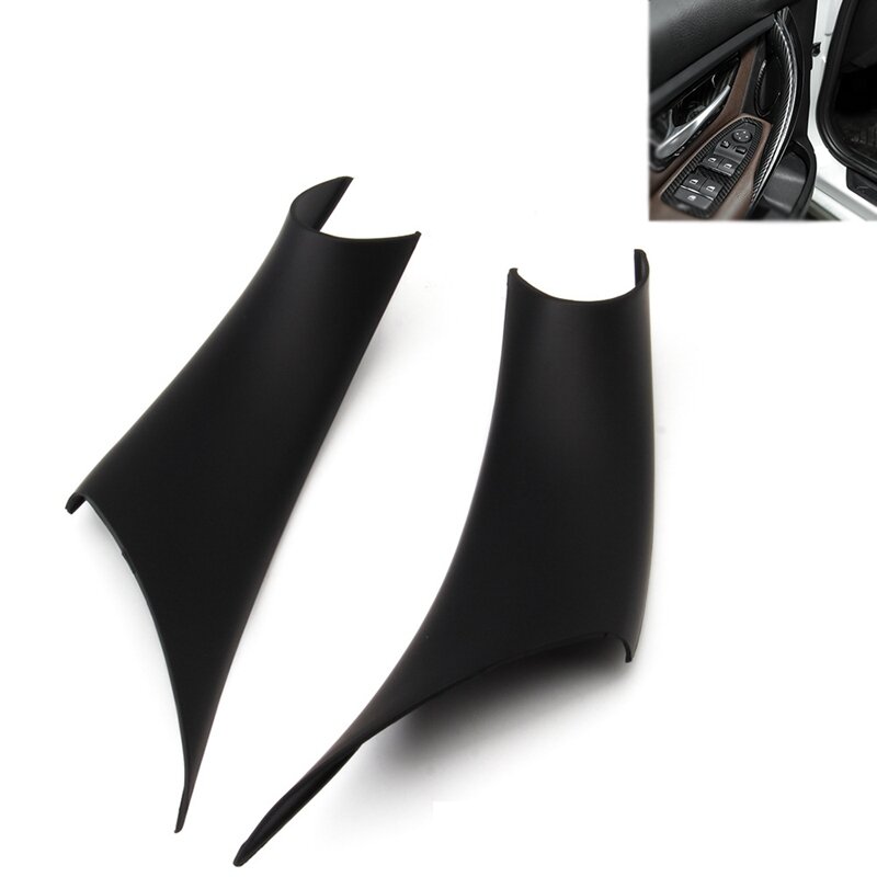 Cubierta protectora de manija de puerta Interior, accesorio de ABS, 2 piezas, para BMW Serie 3, 4, Serie 3, GT F30, F35, 2013-2019