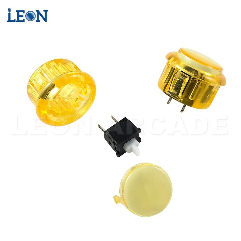 20 Pcs Snap In Push Button Arcade Diy Kit For Arcade Game Copy Sanwa Arcade Buttons Personalized Sanwa Button 30mm 24mm No Led