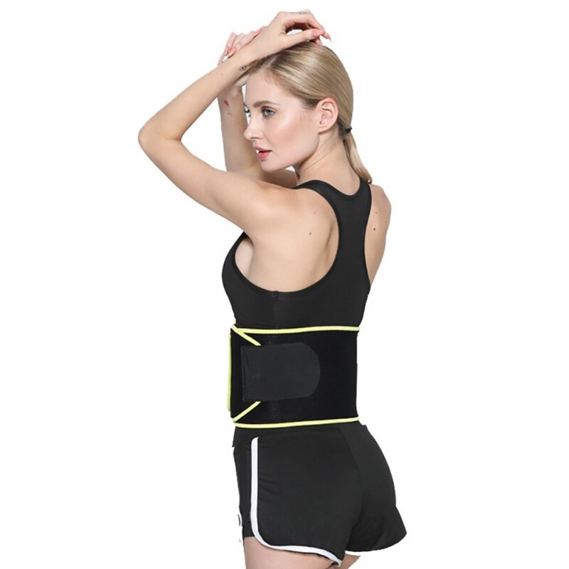 O cintura trainer feminino-cintura cincher trimmer com bolso, suor mais louco emagrecimento corpo shaper cinto-esporte cinto