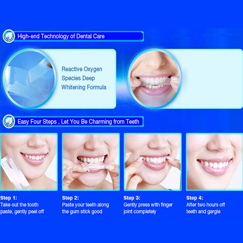 3DสีดำฟันBamboo Charcoal Whitening Patchสติกเกอร์Strip Mint Whitening Strips Professional Teeth Whitening Strip Oral Careยาสีฟันสูตรเกลือผสมฟลูออไรด์ผสานพล...