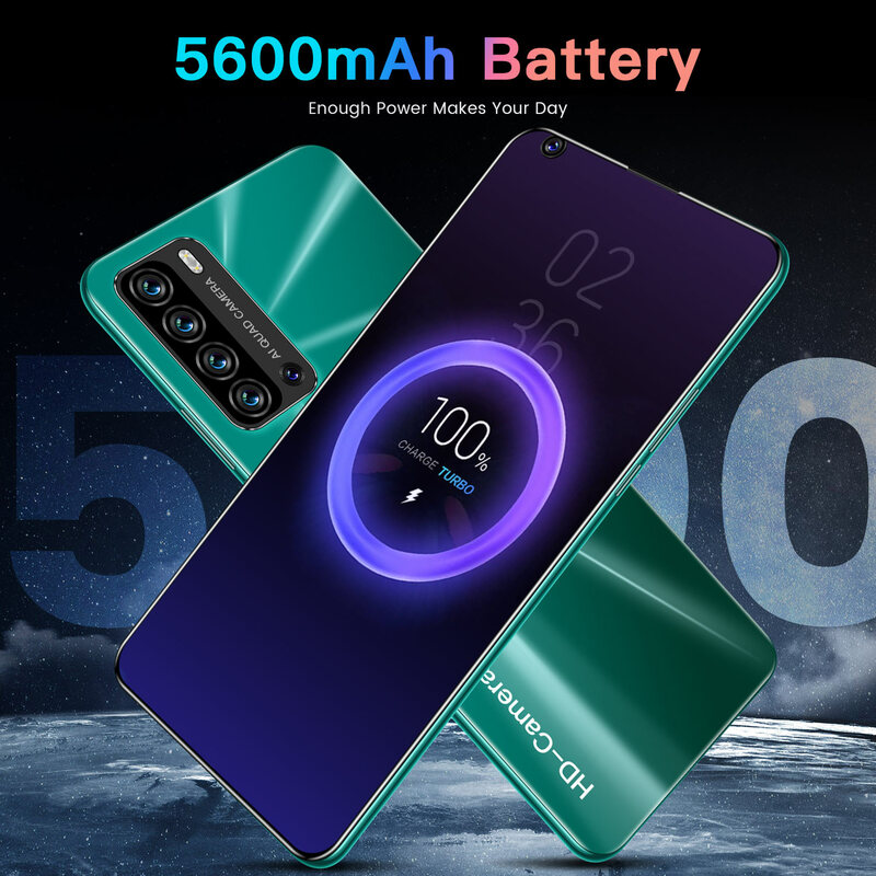 Galay S22 Ultra 7,3 Zoll Smartphone 5600mAh Entsperren Globale Version 4G 5G Android 10,0 24MP + 48MP 12GB + 512GB Celulares Smartphone