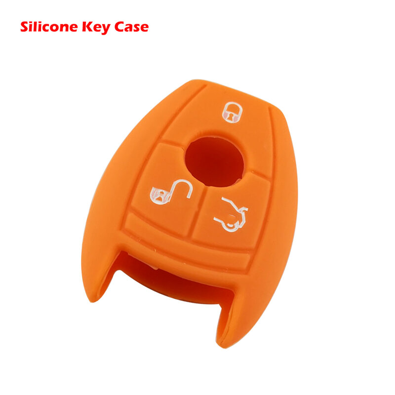 1pcs Silicone Fob Skin Key Cover Protector Remote Keyless For Mercedes-Benz Coolbestda Silicone Key Fob Cover