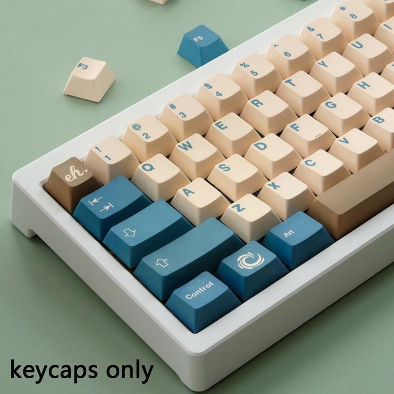 125 مفاتيح GMK نغمات الأرض أغطية المفاتيح PBT صبغ التسامي 7.0U 6.0U الميكانيكية 6.5U مفتاح المسافة لوحة المفاتيح L3D3