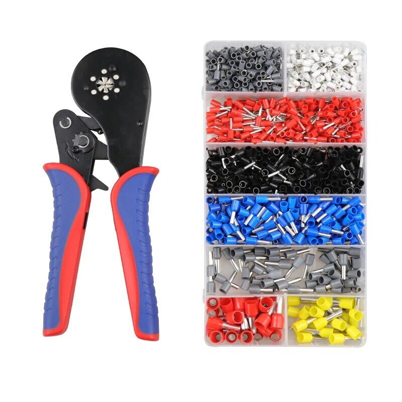Crimping tools pliers YE 16-6 0.08-16mm2 electrical tubular terminals box mini clamp Self-adjusting tool set crimp tools