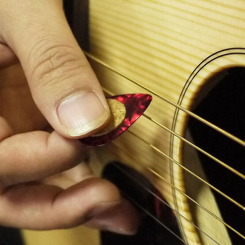 20pcs chitarra Pick Grip tappi 20mm/0.78 pollici impugnatura in sughero manopole antiscivolo accessori per plettro strumenti musicali accessori per chitarra