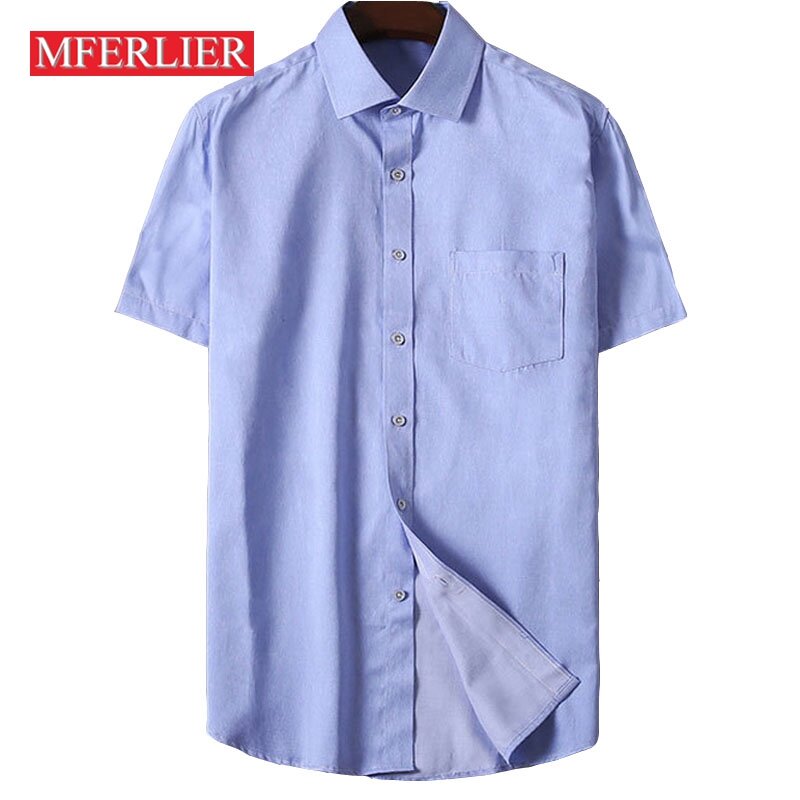 Camisa masculina plus size, camisa de verão 5xl 6xl 7xl busto 146cm, estilo fino de manga curta masculina, 3 cores