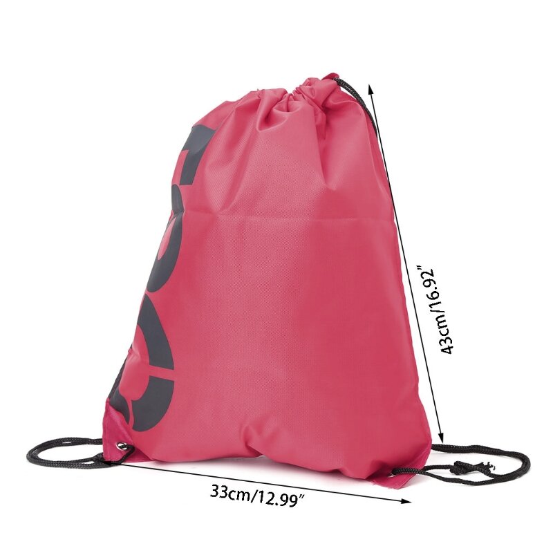 THINKTHENDO plecak na zakupy torby ze sznurkiem wodoodporne buty na plażę podróżną