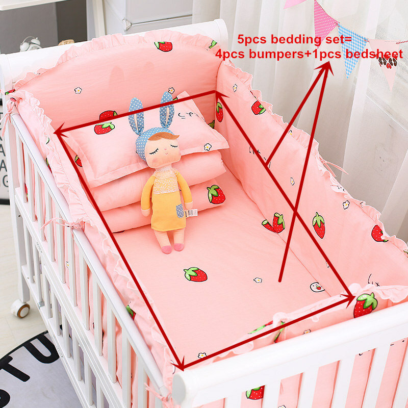 만화 녹색 공룡 5pcs 아기 어린이 침대 침구 세트 코튼 아기 어린이 침대 린넨 키트 포함 침대 범퍼 침대 시트 7 크기 9 색상