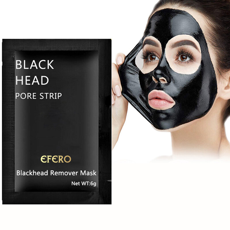 สีดำหน้ากาก Blackhead Black Head Remover Acne Peel สีดำความงามแต่งหน้าหน้ากากหน้ากากจากจุดสีดำทำความสะอาดกำจัดสิ...