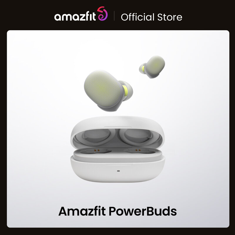 Amazfit-auriculares inalámbricos Powerbuds con TWS, dispositivo con gancho para la oreja, Monitor de ritmo cardíaco, compatible con Bluetooth, para iOS y Android, CES 2020