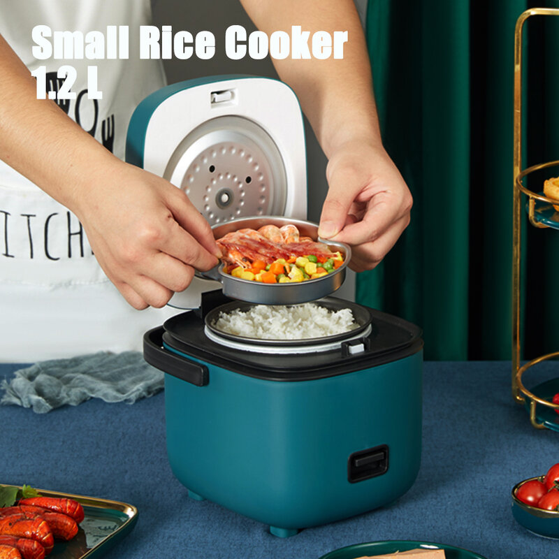 220 فولت 1.2L متعددة موقد صغير لطهي الأرز الصغيرة 1-2 شخص طباخ كهربائي المنزلية واحدة المطبخ الأجهزة المنزلية مع مقبض