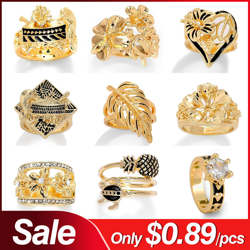 بيع Sophiaxuan هندسية خاتم اللؤلؤ خاتم ذهبي مجوهرات الاصبع خمر موضة خواتم 2021 الاتجاه للنساء حفل زفاف