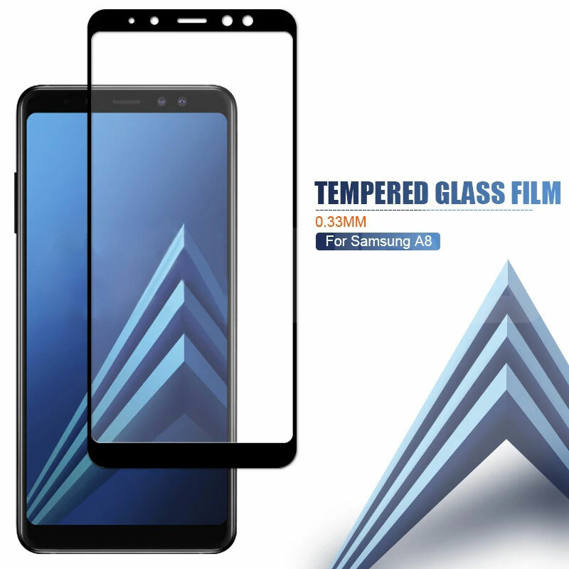 3 pièces de protection en verre pour Samsung Galaxy A7 A750 2018 2017 A8 A5 A6 Plus J4 J6 J7 J8 J5 Film de protection d'écran en verre trempé