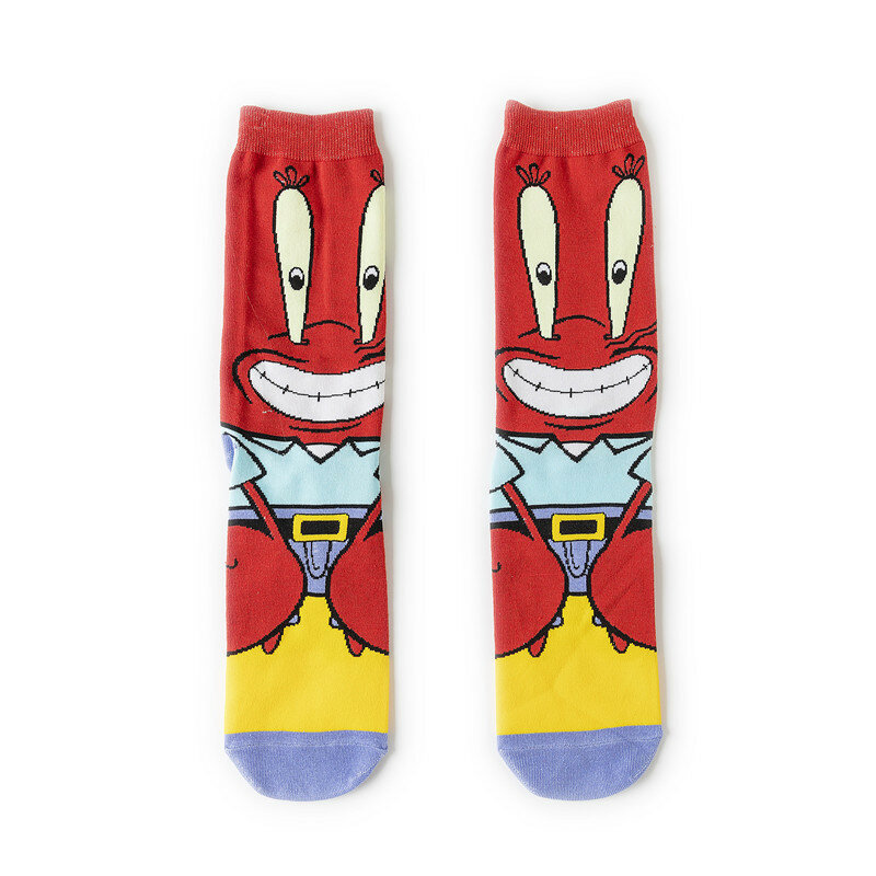 SpongeBob anime socks Squidward Tentacles Patrick Star cartoon tube socks casual xxx Boys Cosplay bambini regali di natale calzino