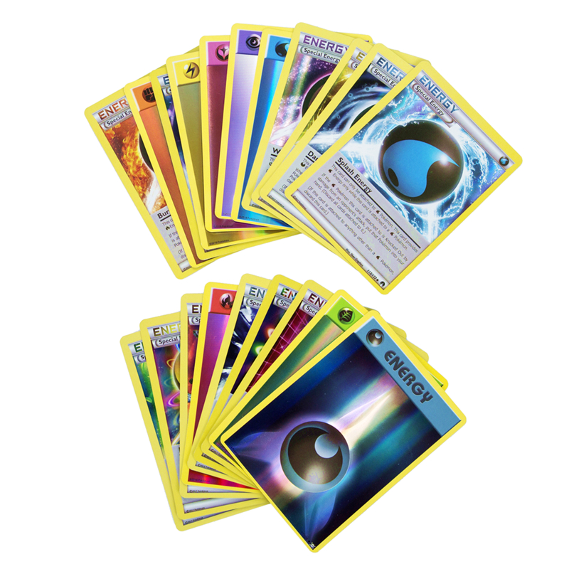 Novo pokemon cartões 20 pçs jogo de energia batalha takara tomy coleção brilhando inglês cartão de negociação caixa reforço crianças brinquedos
