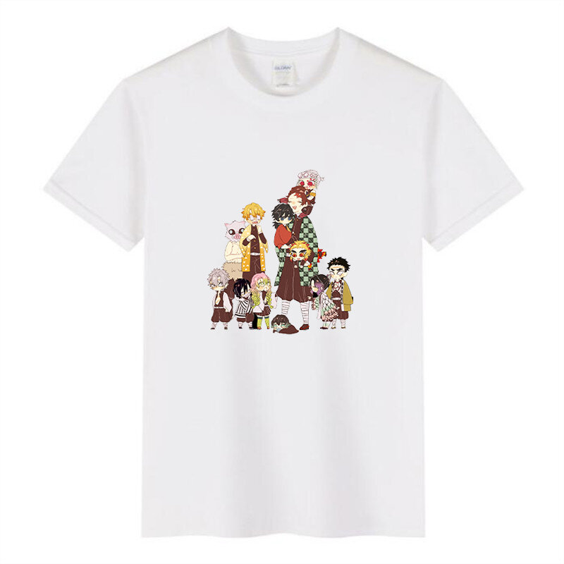 Kaus Musim Panas Baru Pakaian Anak-anak Anak Laki-laki dan Perempuan Lengan Lucu Kartun 4-14 T Katun Ukuran Besar Kaus Leher Putih Krem Pop