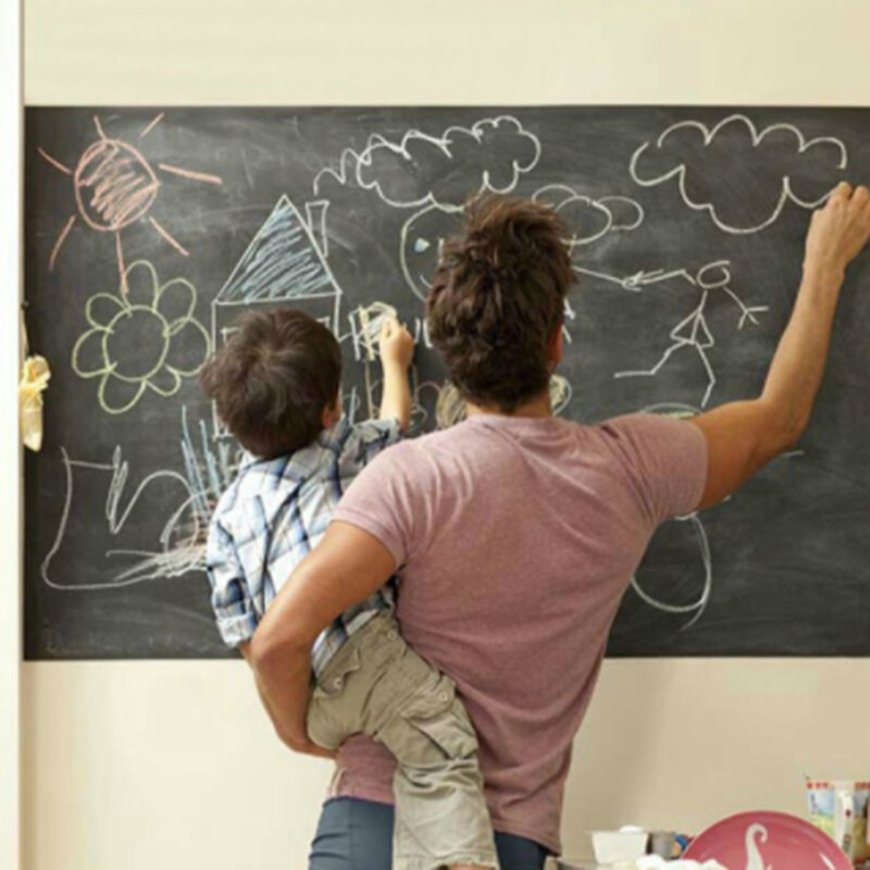 Krijtbord Muursticker Zelfklevende Bericht White Board Verwijderbare Tekening Schrijven Onderwijs Boord Voor Kantoor School Home Decor
