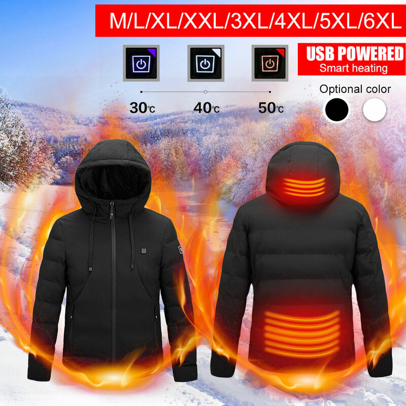 Heizung Kleidung Beheizte Jacken USB Männer frauen Winter Im Freien Elektrische Heizung Jacken Warme Thermische Mantel Kleidung Heizbar Weste