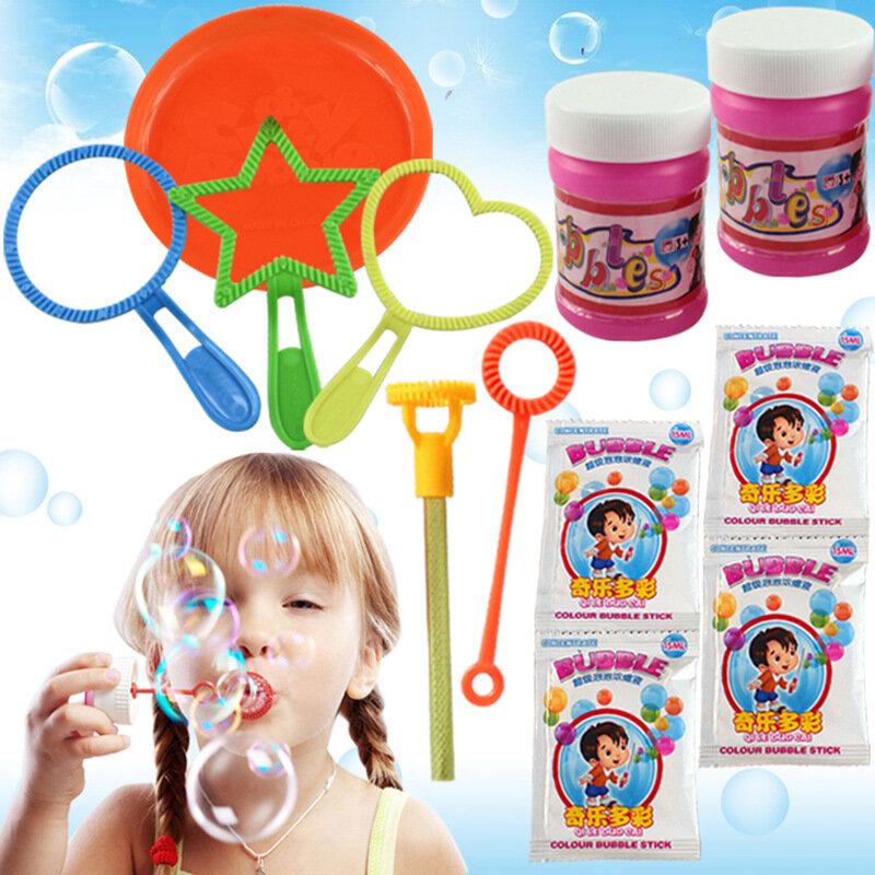 Varita de jabón para burbujas de jabón, barra de burbujas de jabón, juguetes para bebés, burbujas de soplado para exteriores, juguete divertido, 6 unids/set por Set