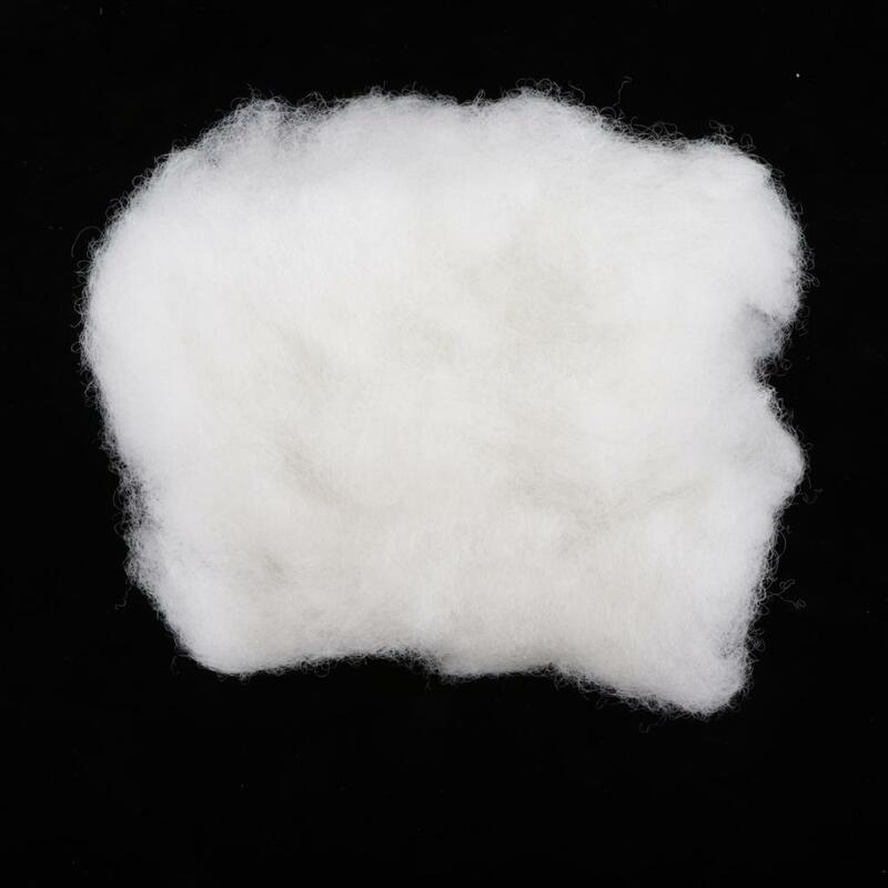 Relleno de algodón para relleno de guata, Material de relleno de fibra, cojín hecho de poliéster, blanco, 150g