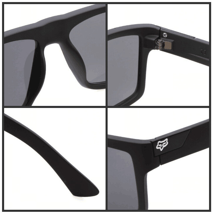 패션 스퀘어 대형 선글라스 UV400, 유럽 및 미국 스타일의 스포츠 야외 컬러풀 반사 선글라스