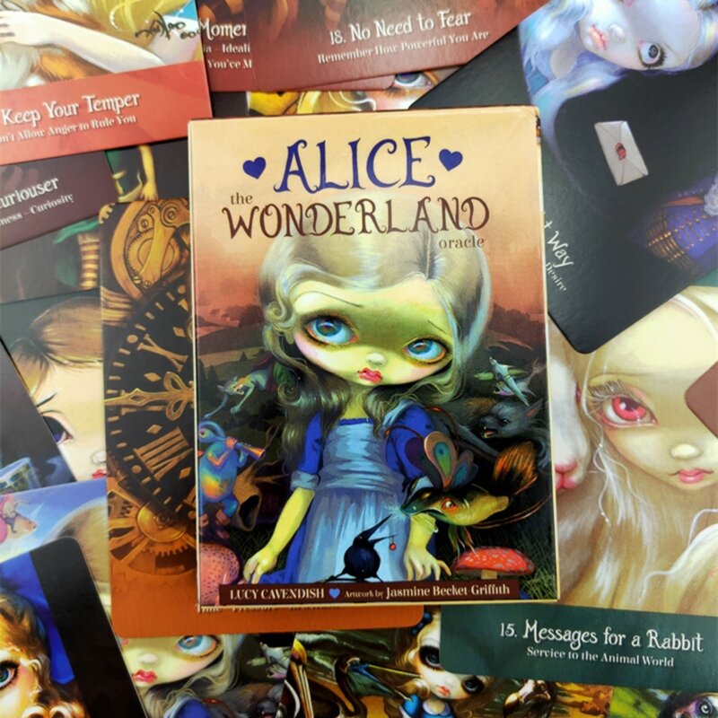 Alice Wunderland Oracle Karten Deck Mysterious Beratung Divination Fate Tarot Karten Bord Spiel Für Familie Kinder Spiel